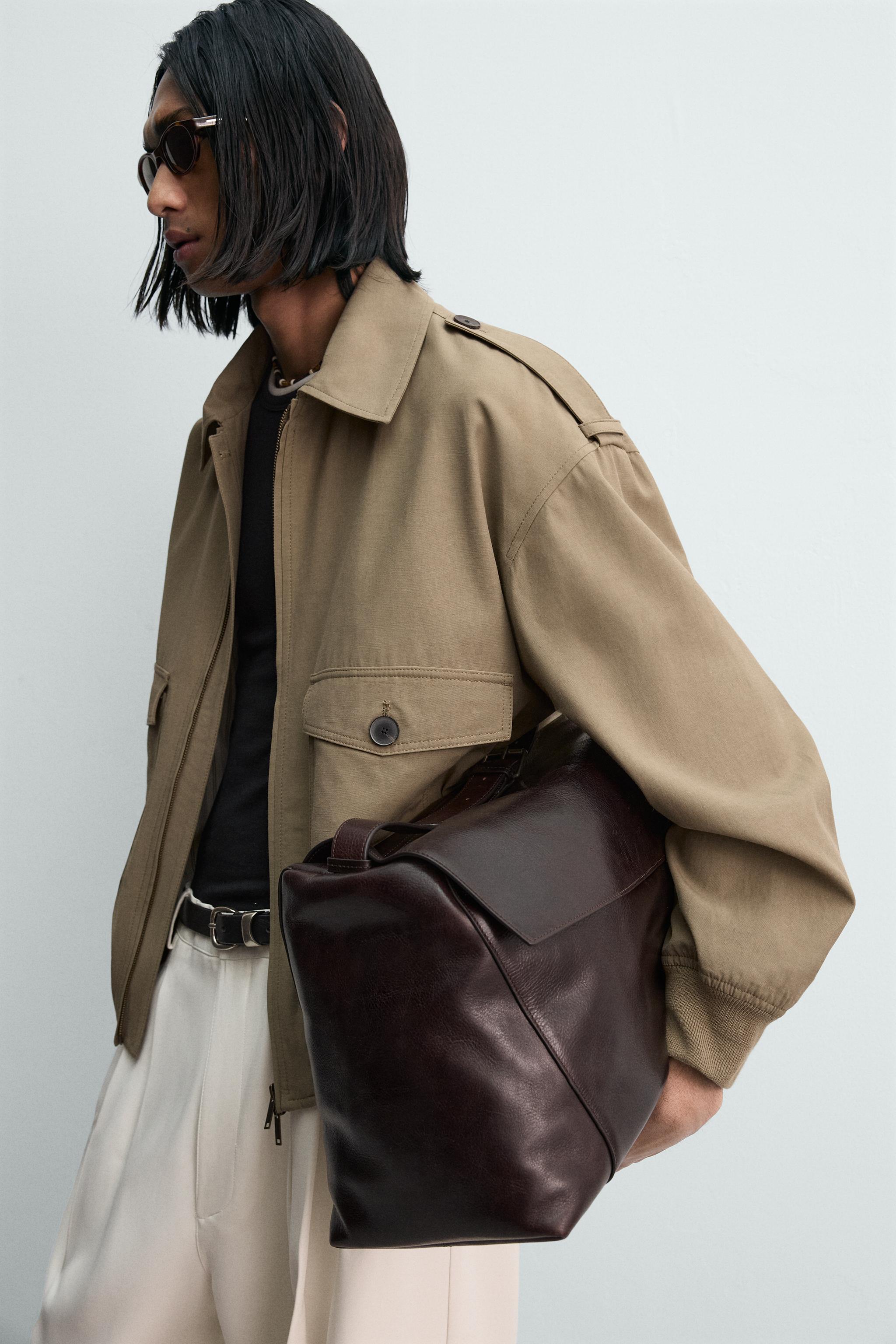 BLOUSON RELAXED FIT VISCOSE ET COTON